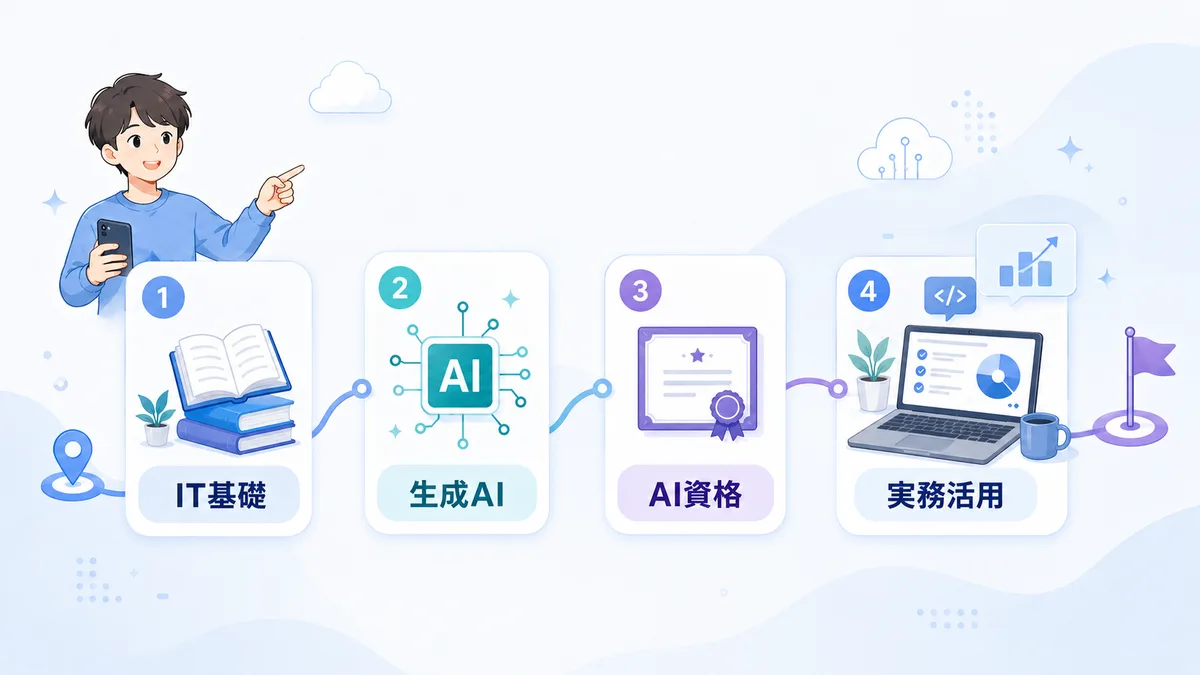 生成AI資格のおすすめ学習順